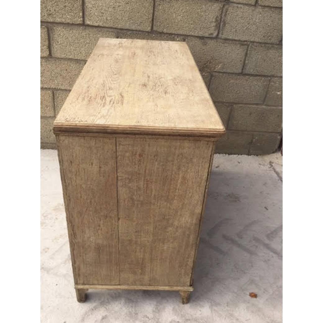 19th Century French Louis XVI Style Bleached Oak Chest of Drawers In Excellent Condition In Wichita, KS