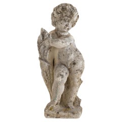 Statue de chérubin de jardin italienne en béton