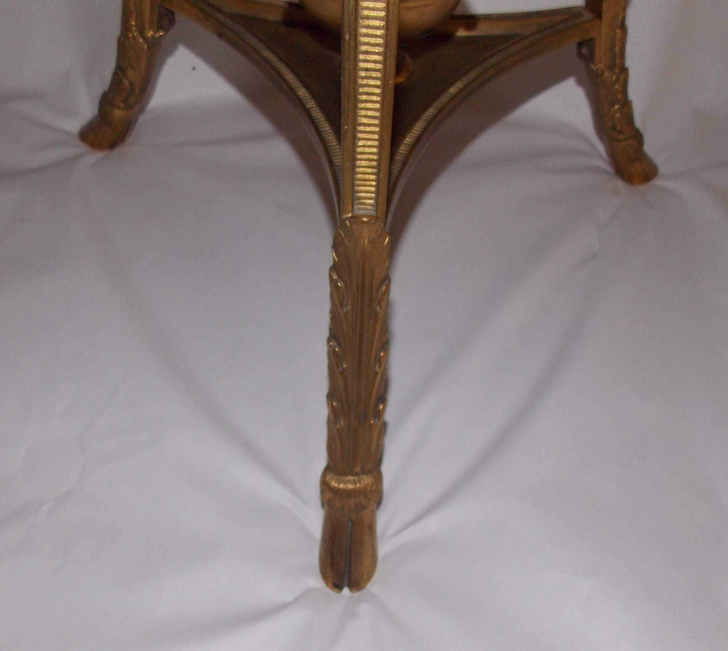 Pair of 19th Century French Louis XVI Style Gilt Bronze Gueridon Tables 3