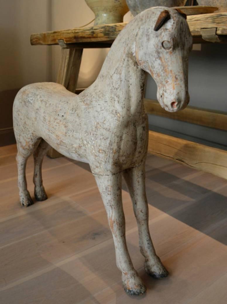 19th Century Swedish Wooden Toy Horse 2