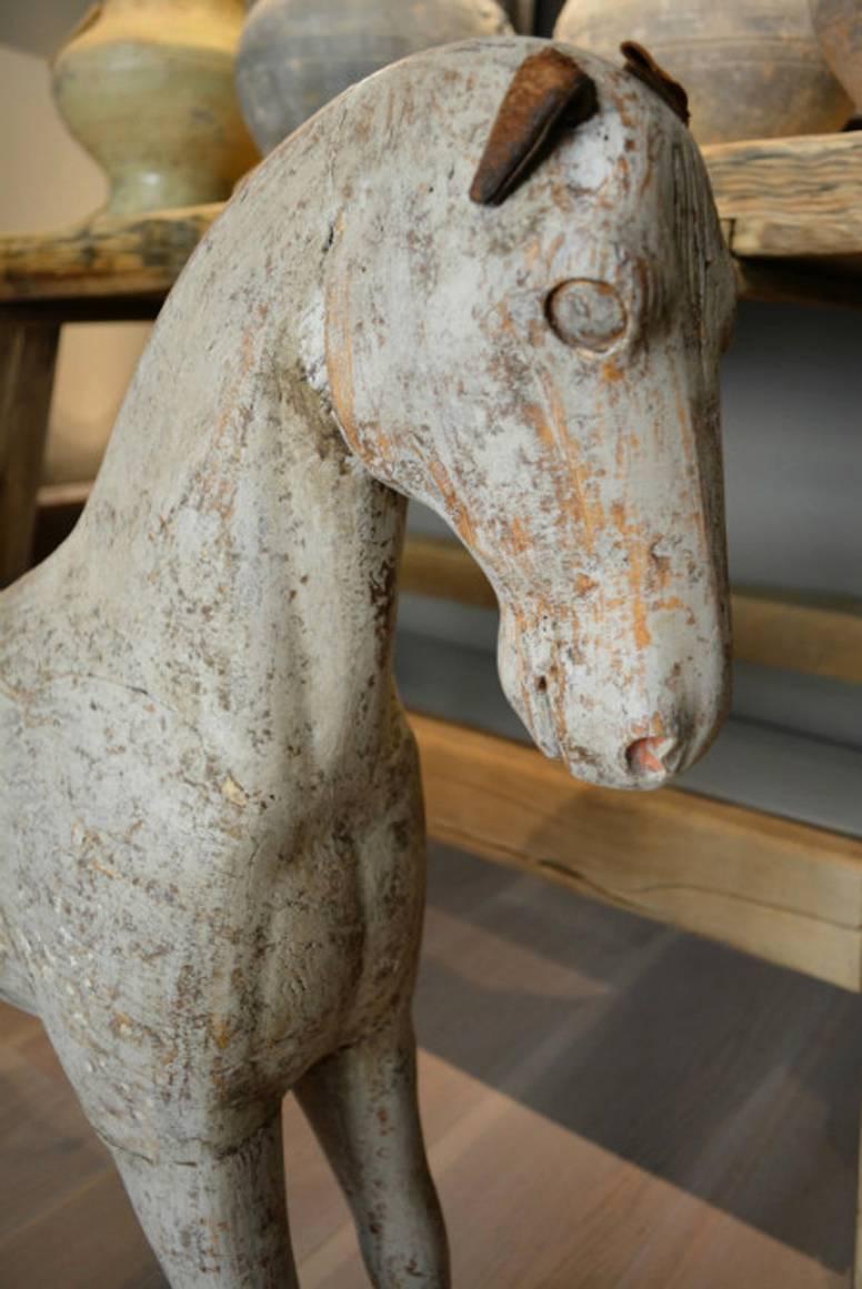 19th Century Swedish Wooden Toy Horse 3