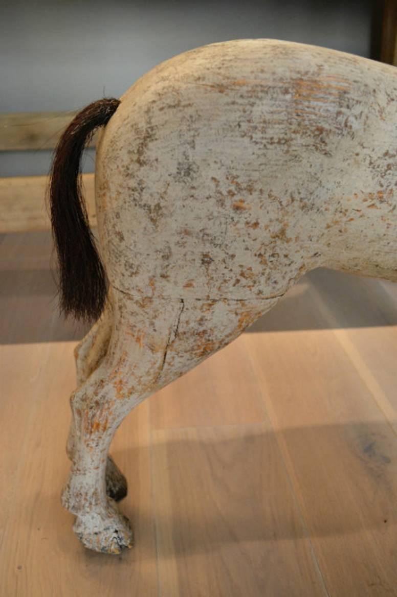 19th Century Swedish Wooden Toy Horse 4