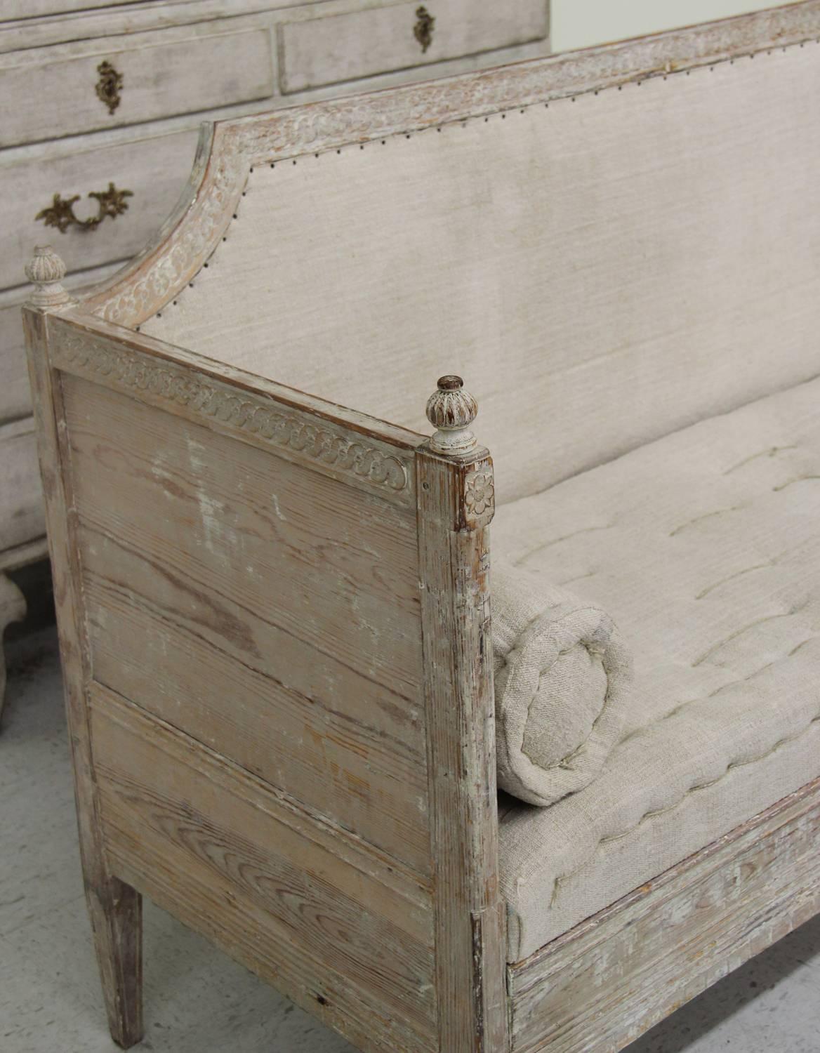 Swedish Early Gustavian Period Sofa in Original Paint, 18th Century Antique 2