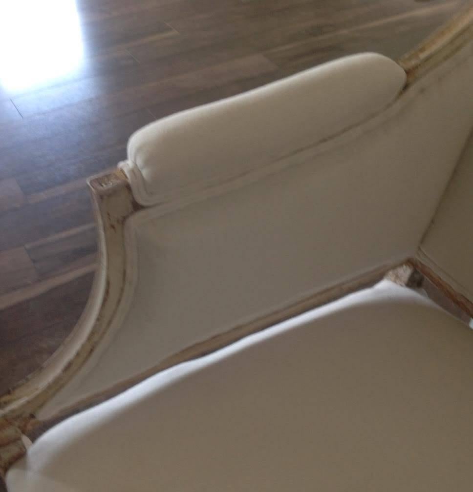 19th Century Swedish Gustavian Sofa in Original Paint In Excellent Condition In Wichita, KS