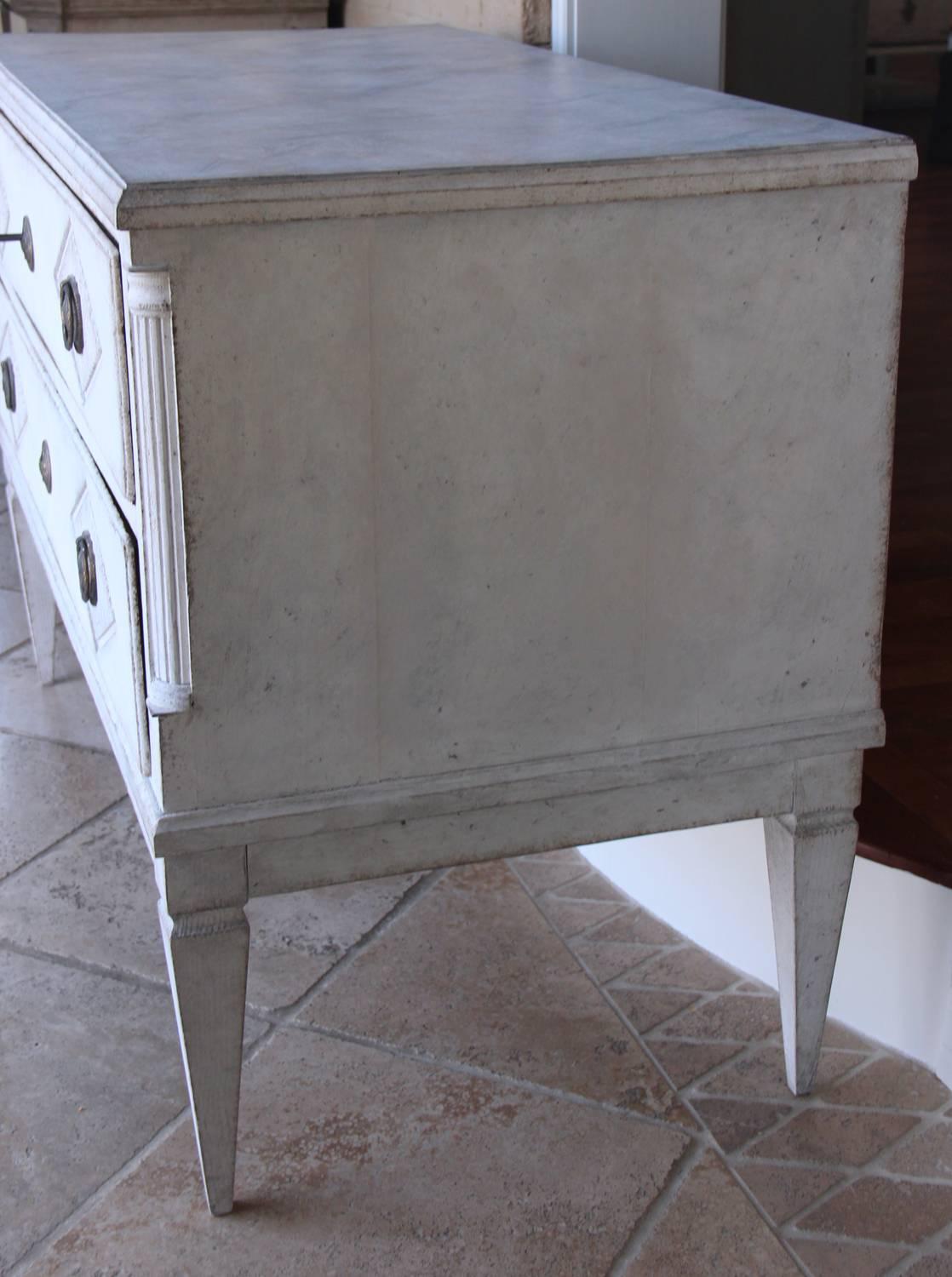 18th Century Swedish Gustavian Period Painted Chest of Drawers 1