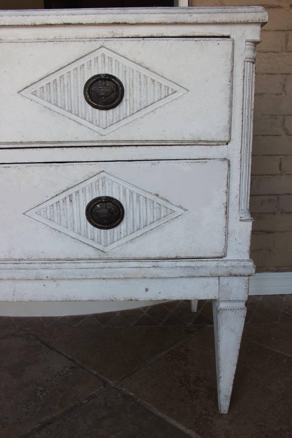 18th Century Swedish Gustavian Period Painted Chest of Drawers 2