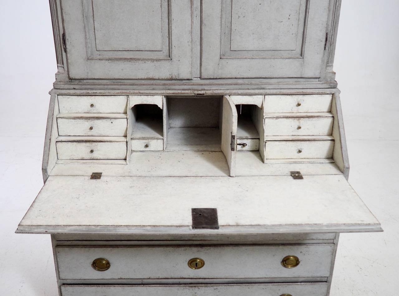 18th Century Swedish Period Gustavian Secretary with Library 1