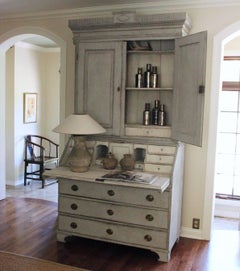 18th Century Swedish Period Gustavian Secretary with Library