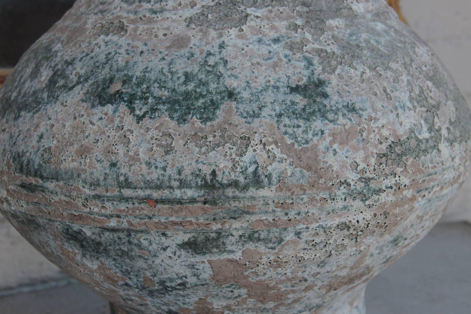 Terracotta Chinese Han Dynasty Period Glazed Jar