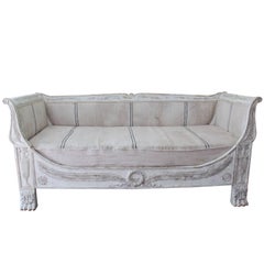 Antique 19th Century French Empire Period Daybed Sofa