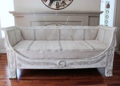 19th Century French Empire Period Daybed Sofa