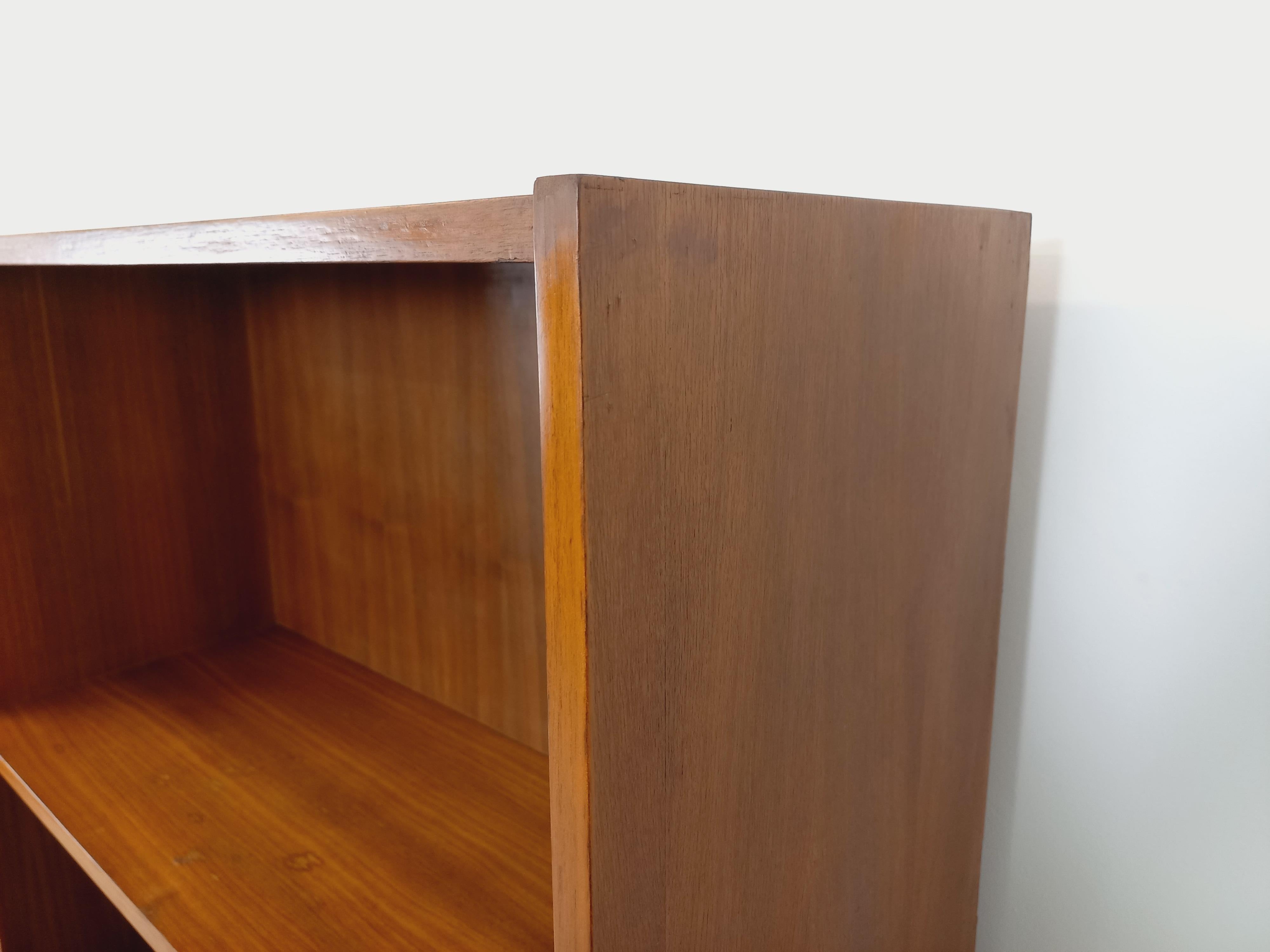 Meuble de rangement bibliothèque scandinave vintage 3 parties en teck années 60 in vendita 9
