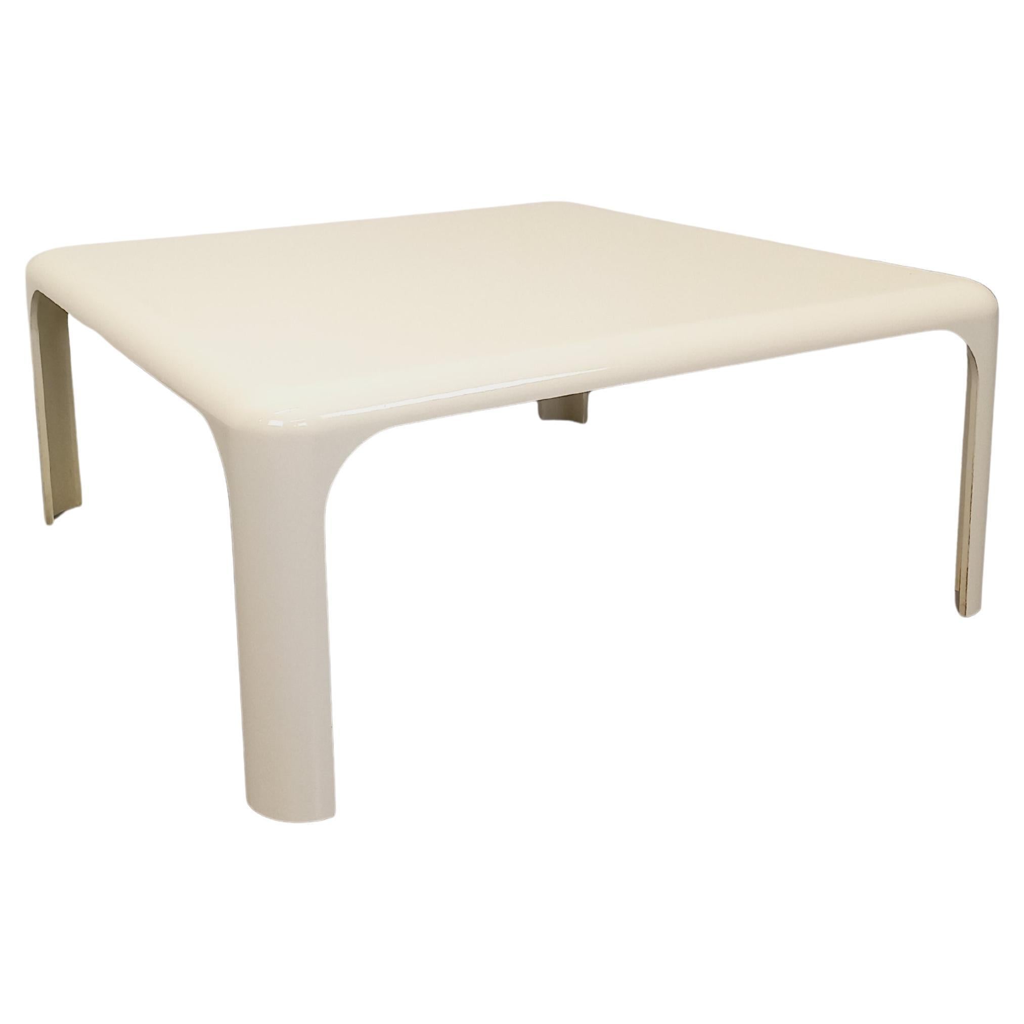 Table basse carrée italienne vintage Demetrio 70 de Vico Magistretti en vente