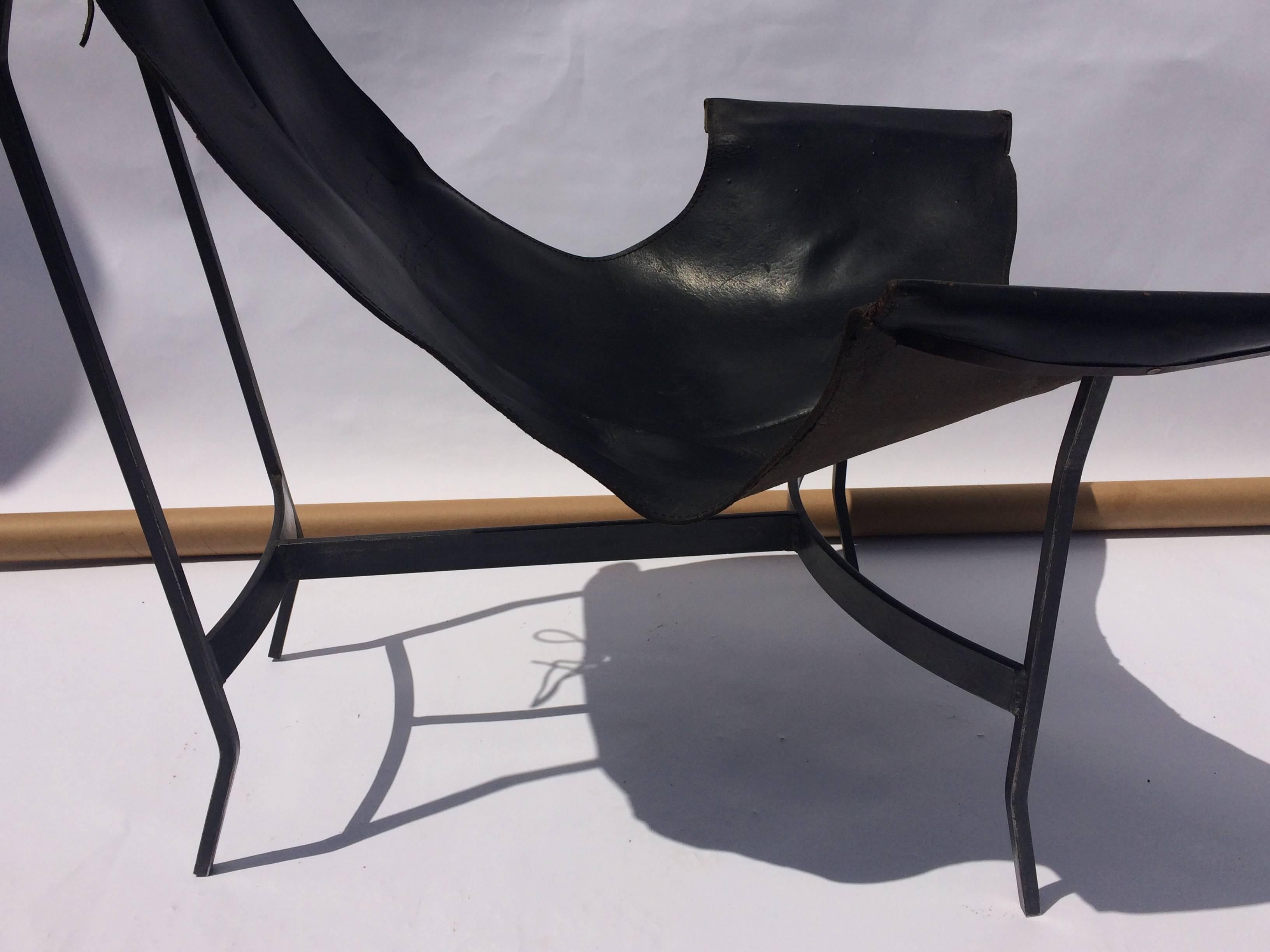 Leather Sling Chair by William Katavolos for Leathercrafter 2