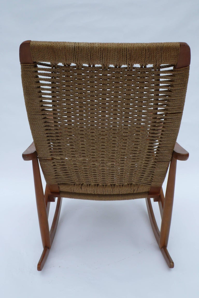 Midcentury Rocking Chair Made in Yugoslavia For Sale at 1stDibs