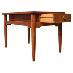 Mid Century Nightstand, End or Side Table, MCM, 60s, Red Lion Table Co.