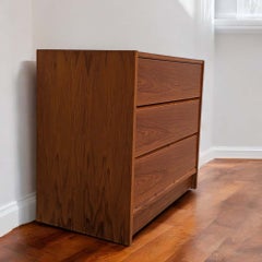 1960s Petite Danish Modern Teak Three-Drawer Dresser or Nightstand
