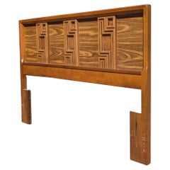 1960s Bassett Mid-Century Full-Size Wood Headboard