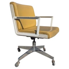 1970s InterRoyal Chrome and Faux-Leather Desk Chair