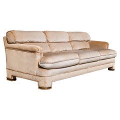 Vintage Sofa by Drexel Heritage, Postmodern, 80s, Velvet, Hollywood Regency