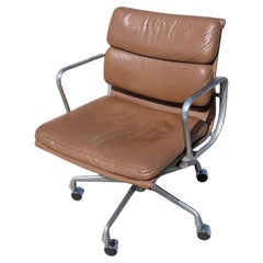 MCM Soft Pad Office Chair by Herman Miller, Leather, Chrome, USA, c. 1970s