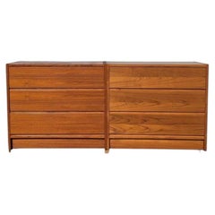 Pair of G Plan Teak Three-Drawer Dressers or Modular Lowboy, 1960s