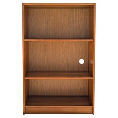 Libreria vintage in teak di piccole dimensioni, stile moderno danese, anni '70