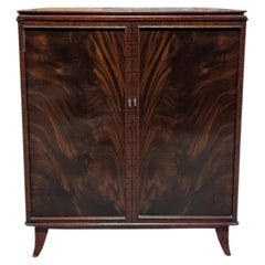 Vintage Flame Mahogany Two-Door Storage Cabinet