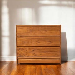 Petite Danish Modern Teak Three-Drawer Dresser or Nightstand