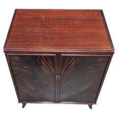 Vintage Two-Door Mahogany Storage Cabinet, Mid-Century Design