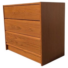 Petite Teak Three-Drawer Chest, Danish Modern Style