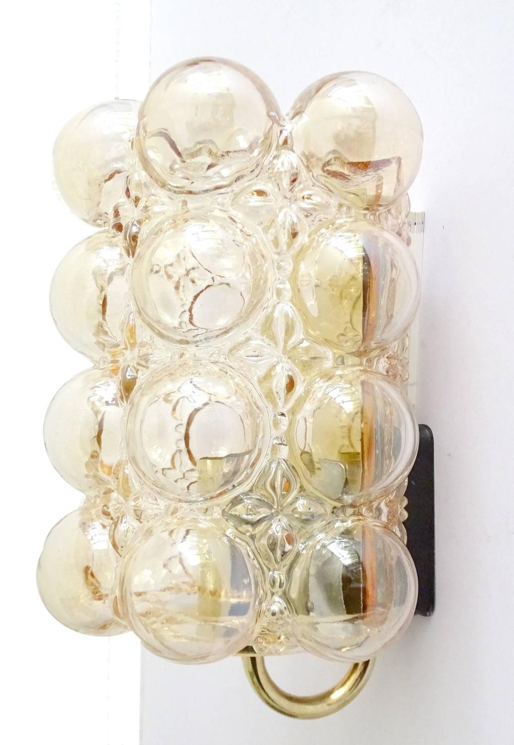 Pair Limburg Bubble Glass Sconces at 1stdibs