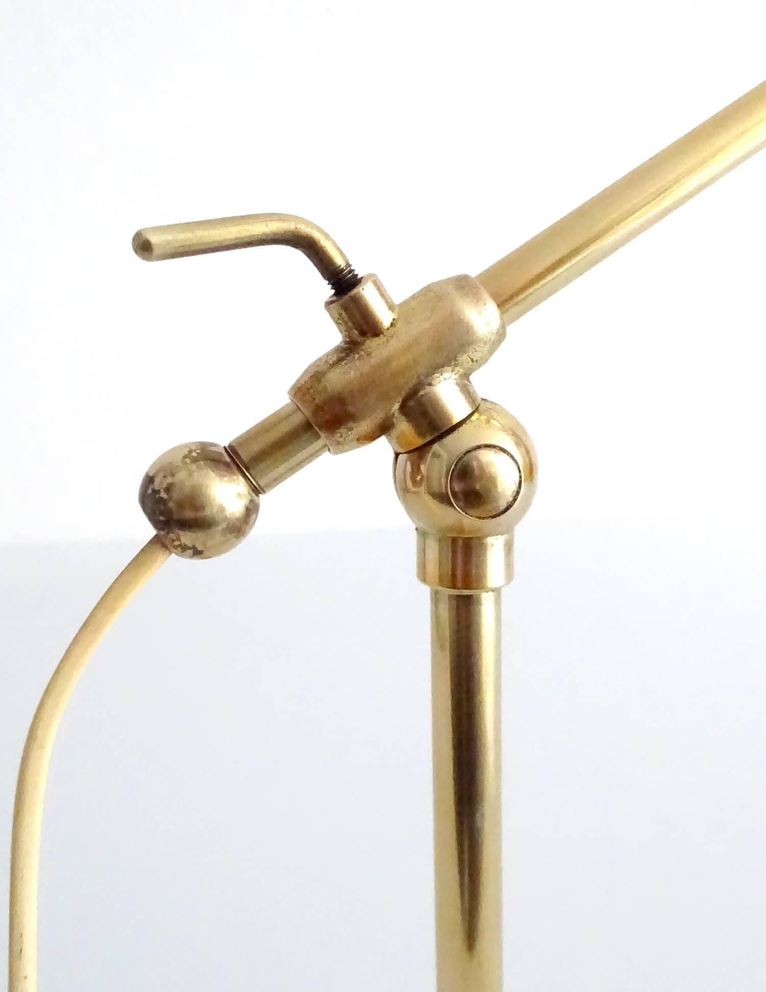Stilnovo Design Desk Lamp Brass Modernist Design 50s Mid Century Modern Italian 3