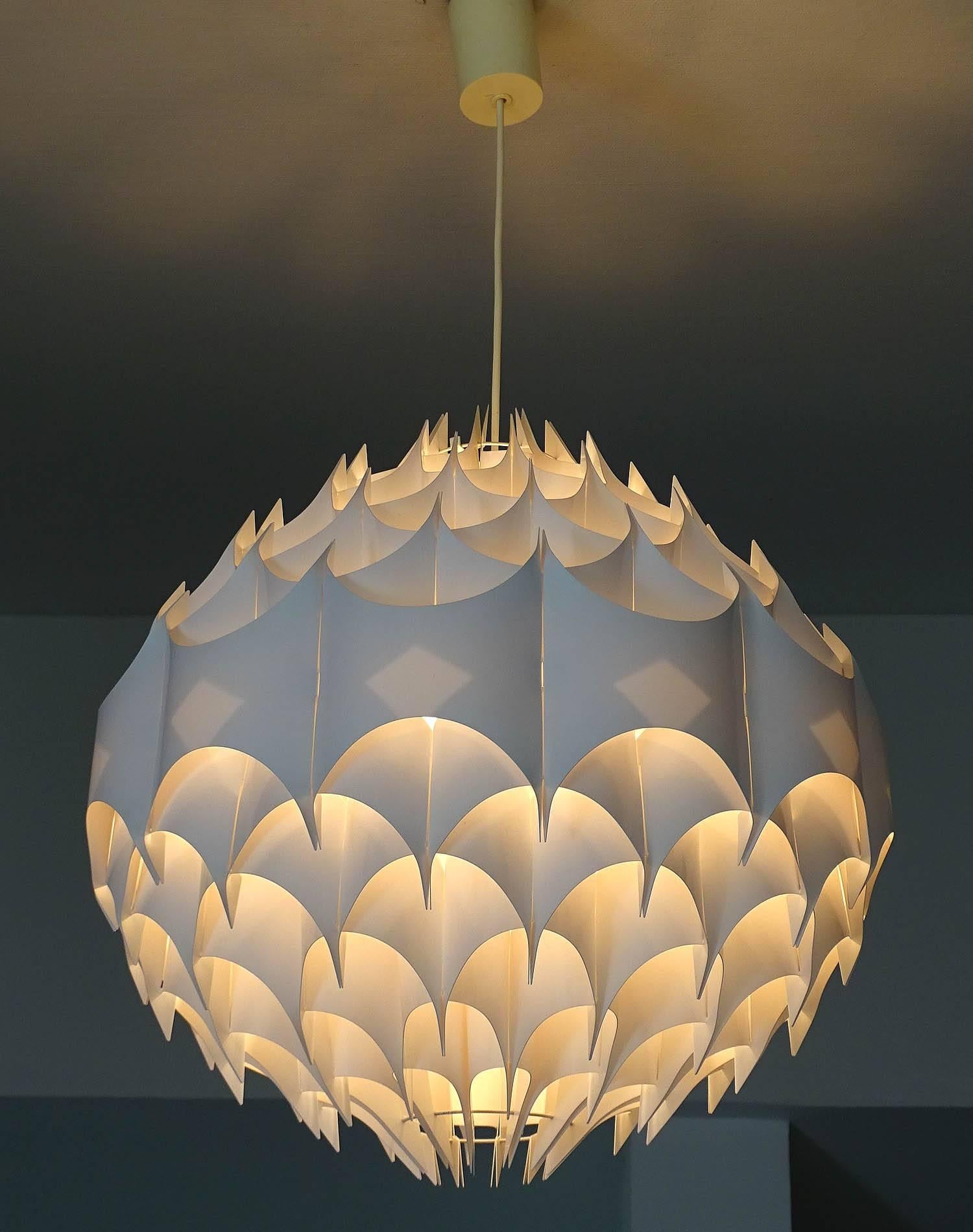 Mid-Century Modern   Vest Austrian Chandelier Pendant Lamp Modernist Design,  Panton Colombo Era