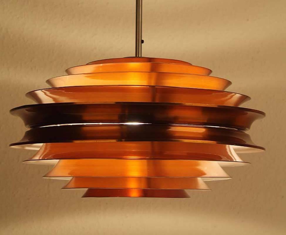 Danish Modern Carl Thore Chandelier Modernist Ceiling Pendant Lamp, 1960s 1