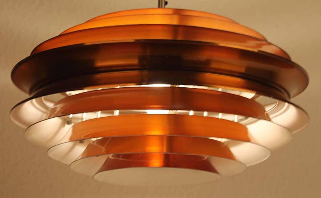 Danish Modern Carl Thore Chandelier Modernist Ceiling Pendant Lamp, 1960s 4