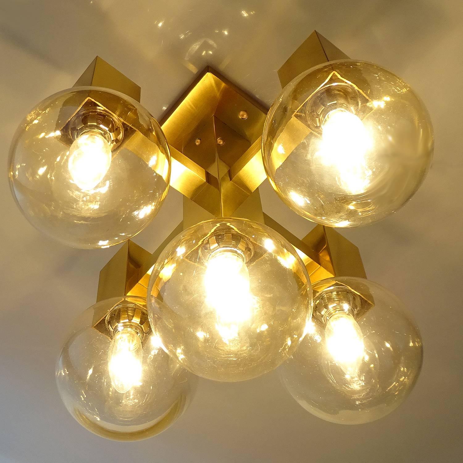 Mid-20th Century Kalmar Flush LIght,  1960s