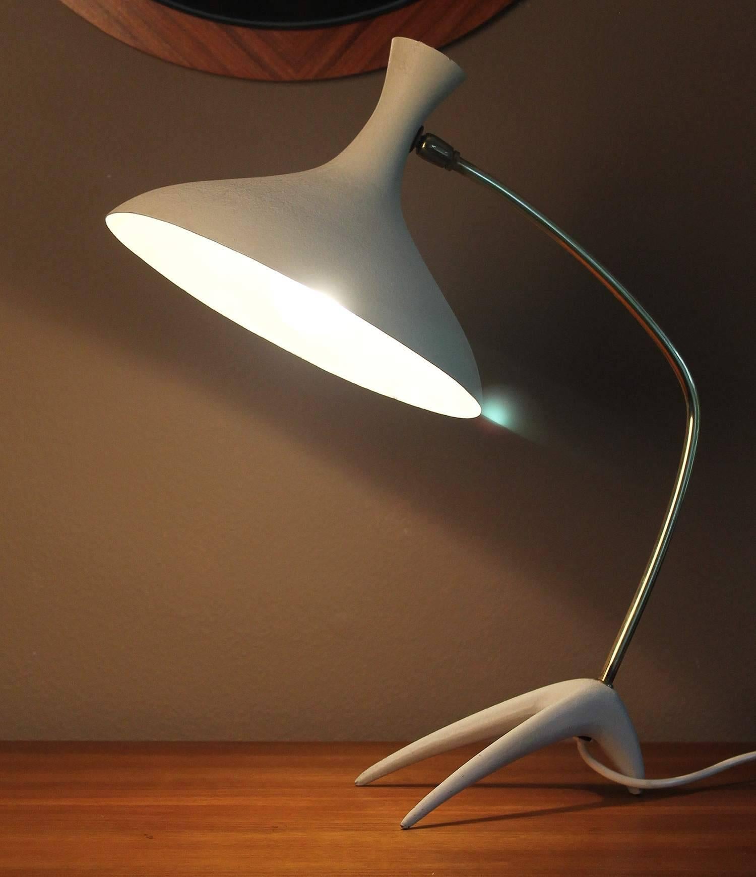 Dutch Louis Kalff Table Lamp, 1950s Stilnovo Style Modernist Design  