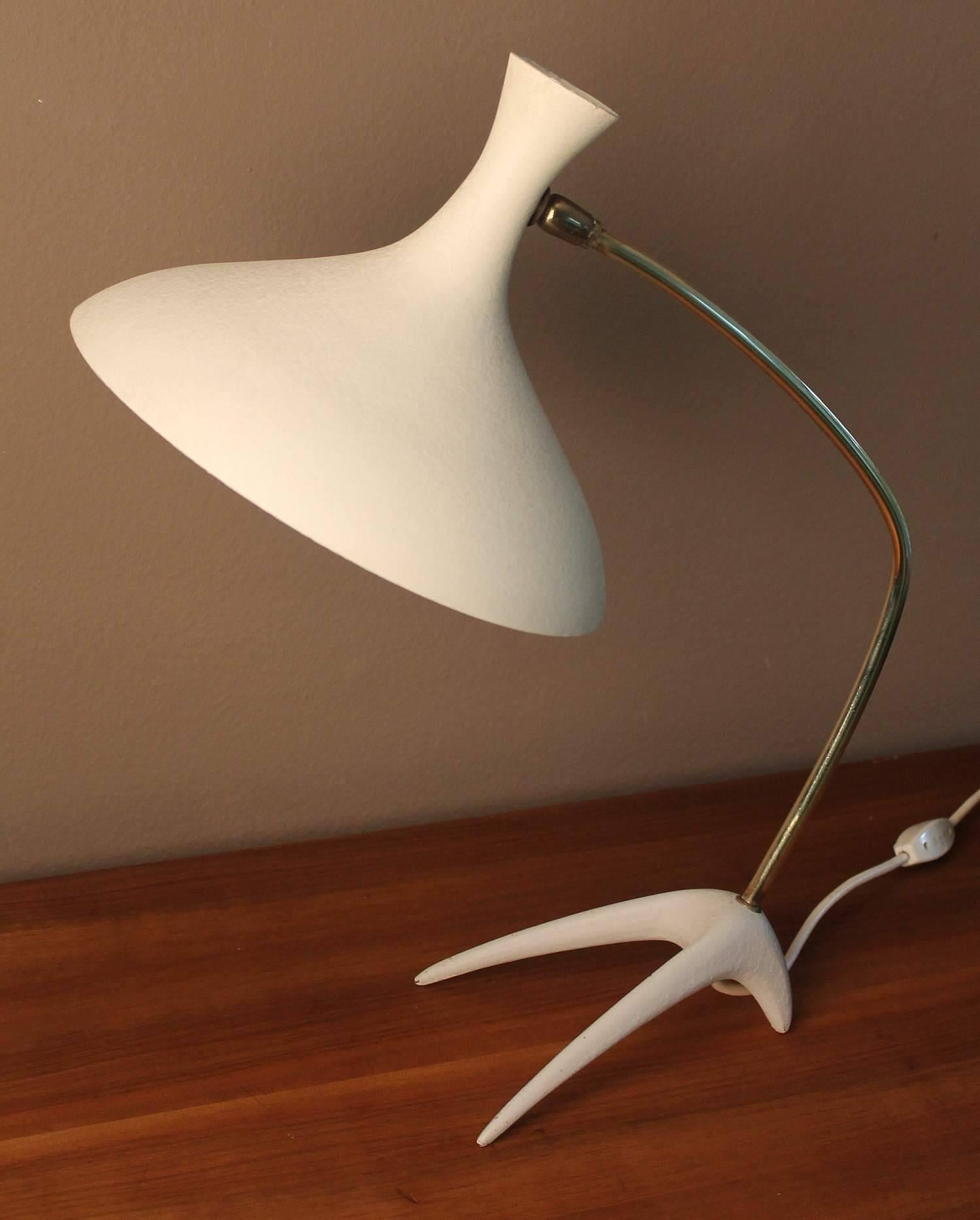 Mid-20th Century Louis Kalff Table Lamp, 1950s Stilnovo Style Modernist Design  