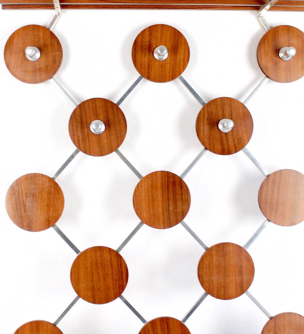 Mid-20th Century Large Danish Mid-Century Modern Rosewood Coat Rack, 1960s Modernist Design