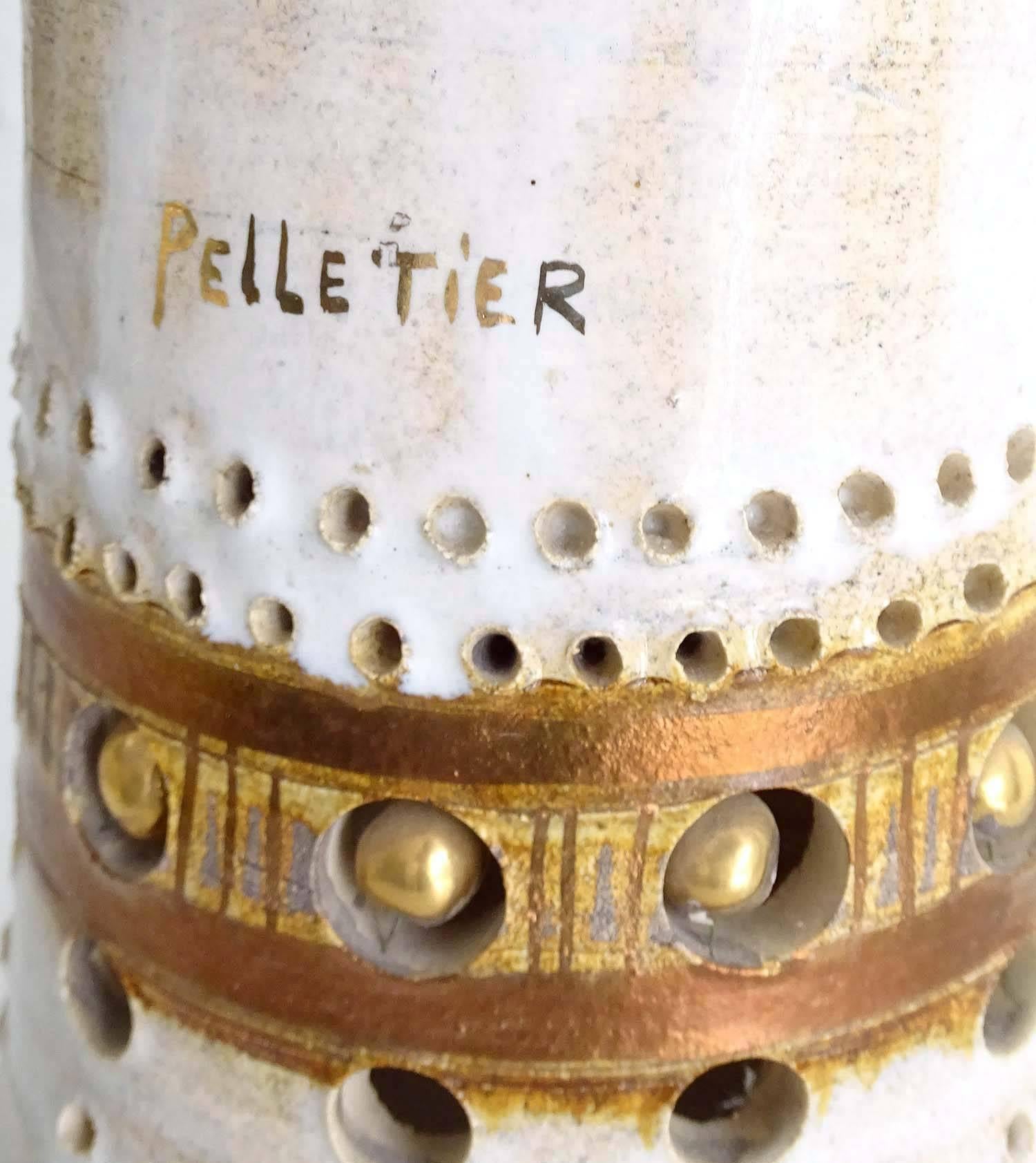  French Sunburst Georges Pelletier Ceramic Table Lamp, Stilnovo Gio Ponti Era  5
