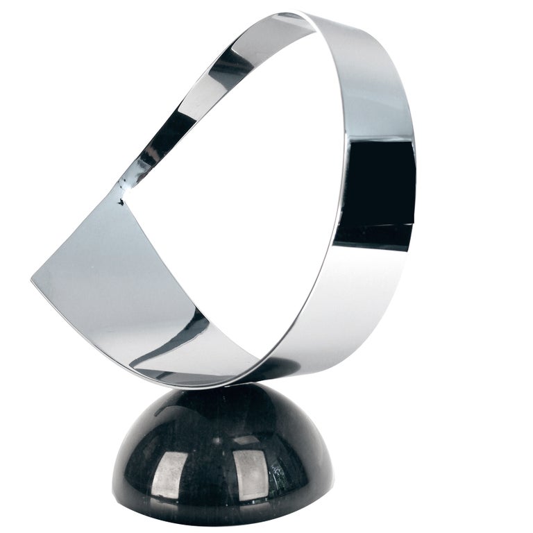 Vintage Curtis Jere Chrom und Marmorskulptur, Modernismus Design der 1960er 1