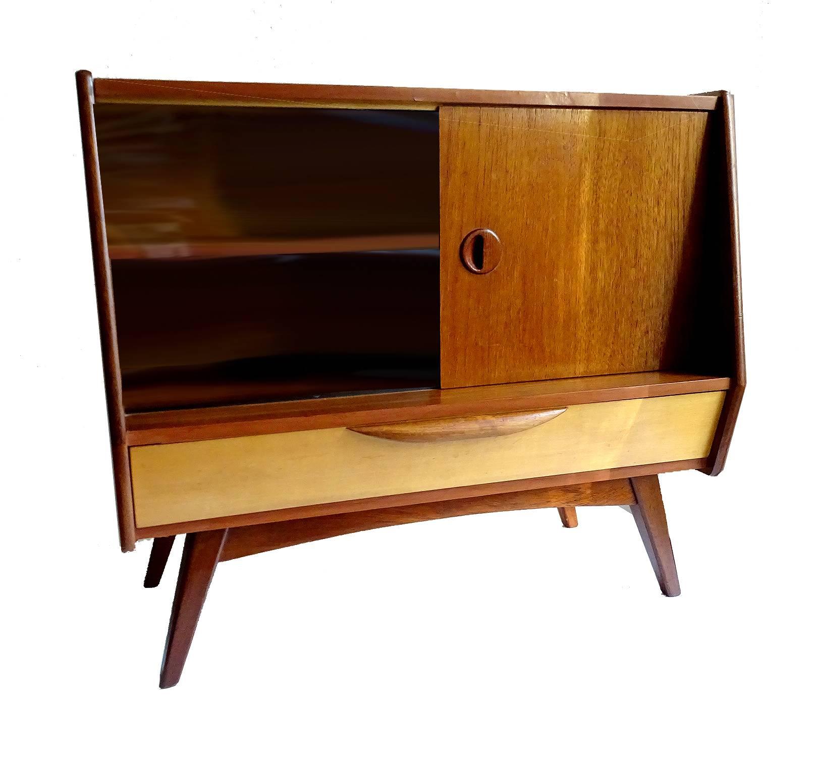 Midcentury Danish Modern Webe Van Teeffelen Sideboard Cabinet, 1960s In Good Condition In Bremen, DE