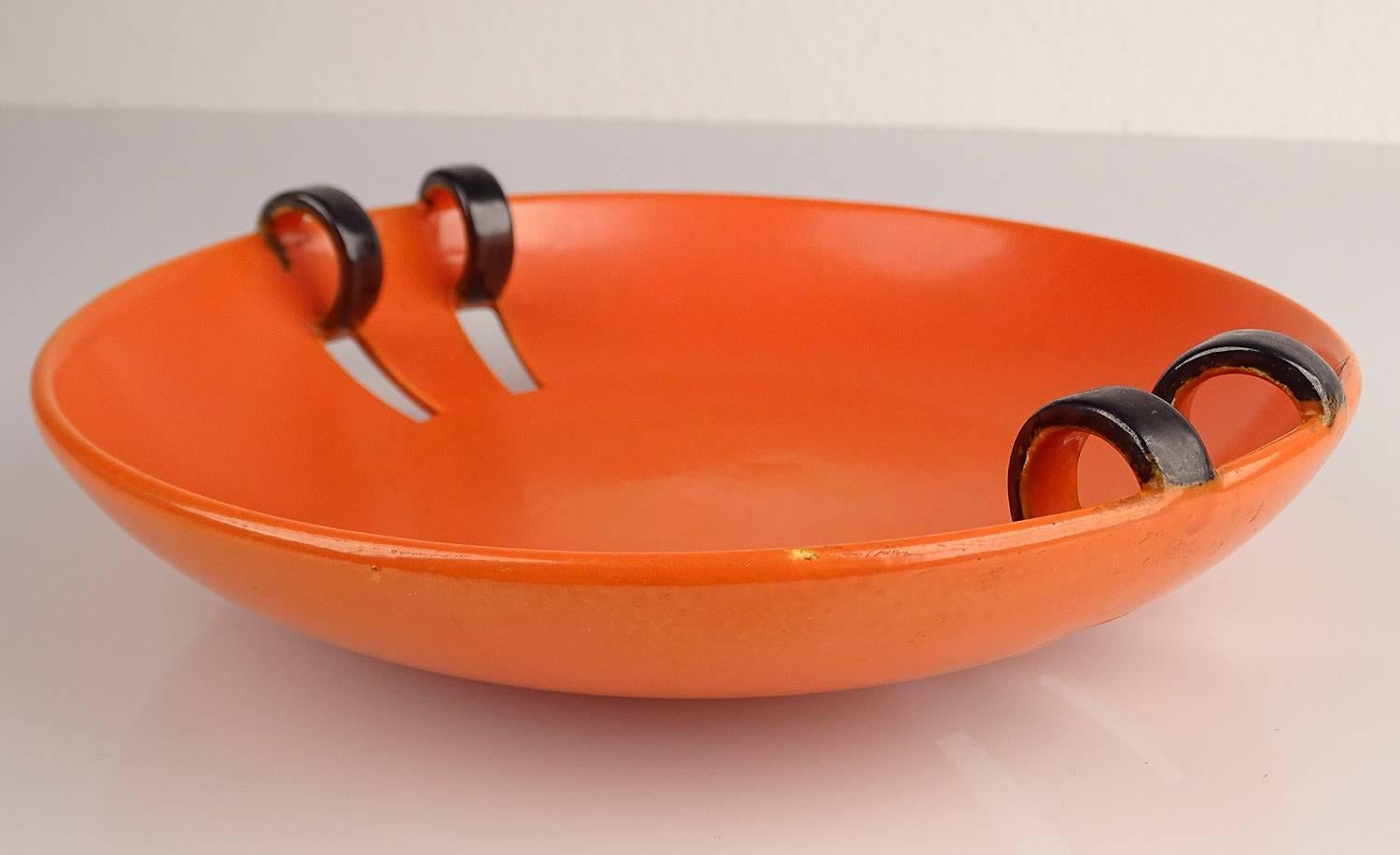 Art Deco Ceramic Bowl, 1930s Modernist Design 2