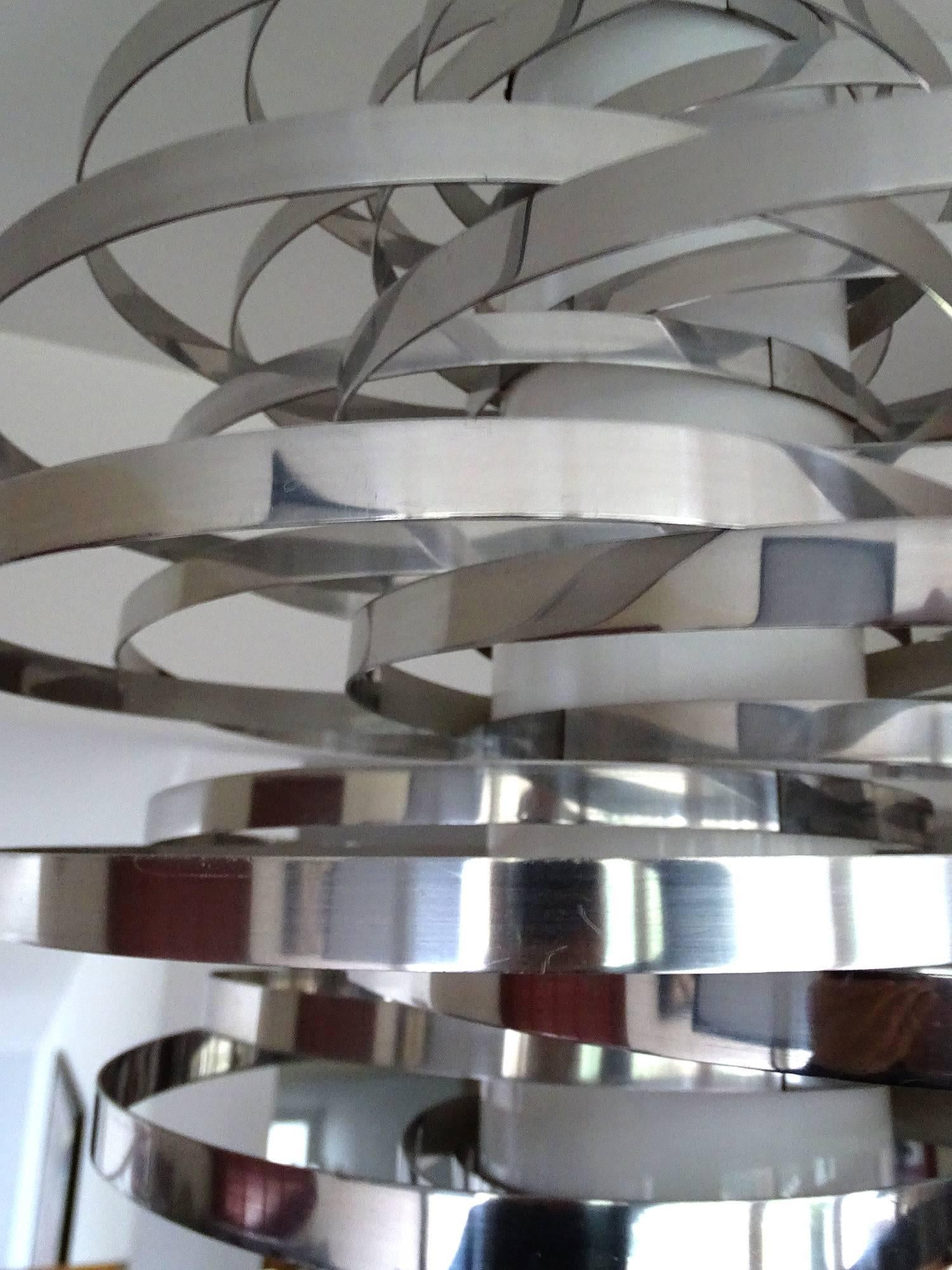 Very Large Sciolari  Cyclone Chandelier, 1960s Modernist Italian Design  2