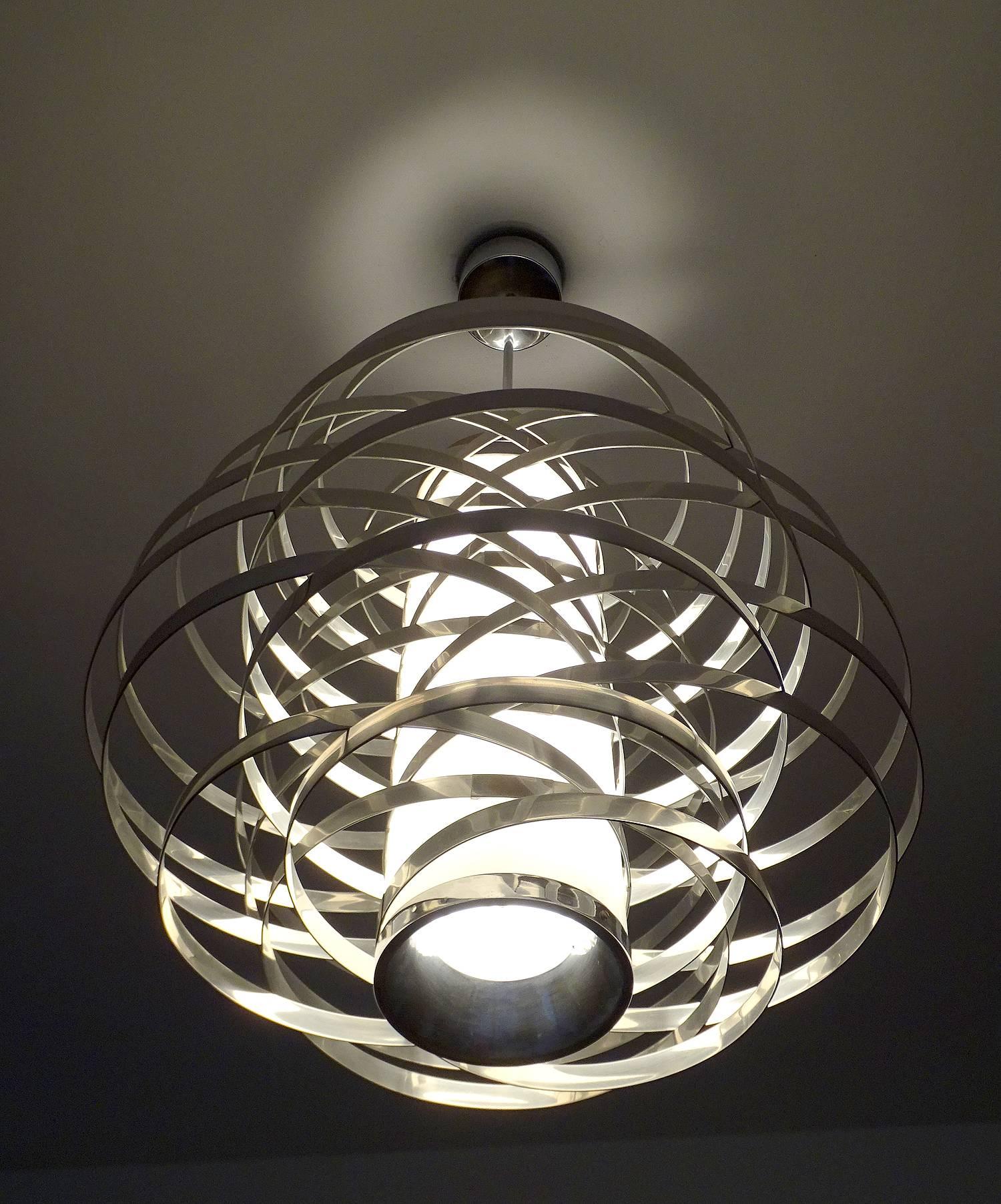 Mid-20th Century Very Large Sciolari  Cyclone Chandelier, 1960s Modernist Italian Design 