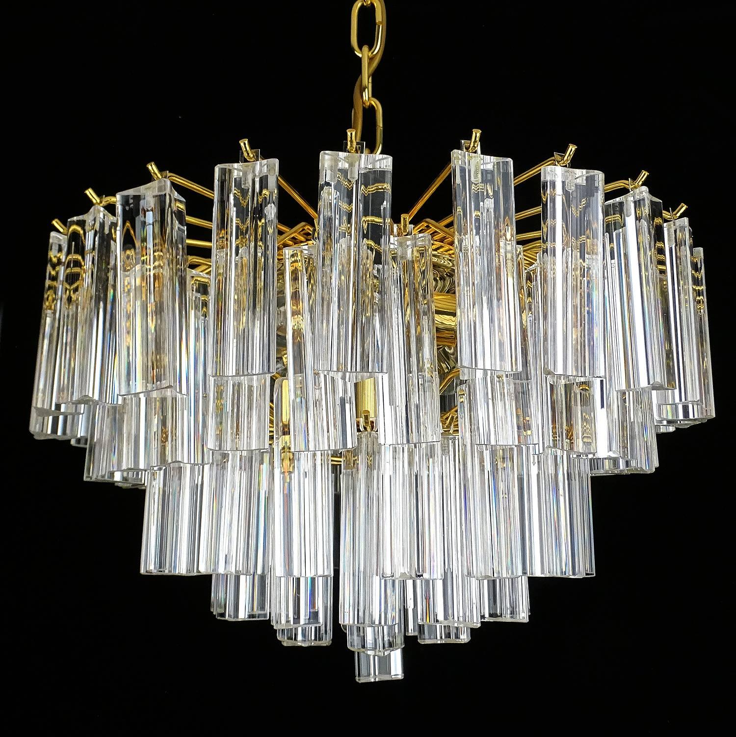Mid-Century Modern Venini Murano Glass Chandelier
