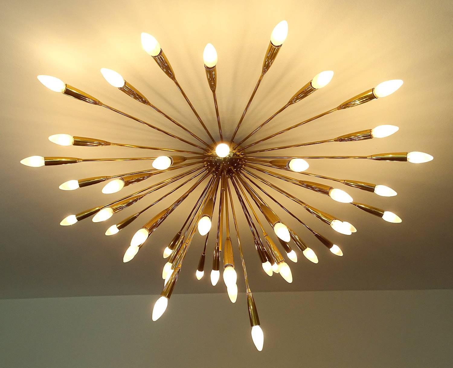 sunburst pendant light