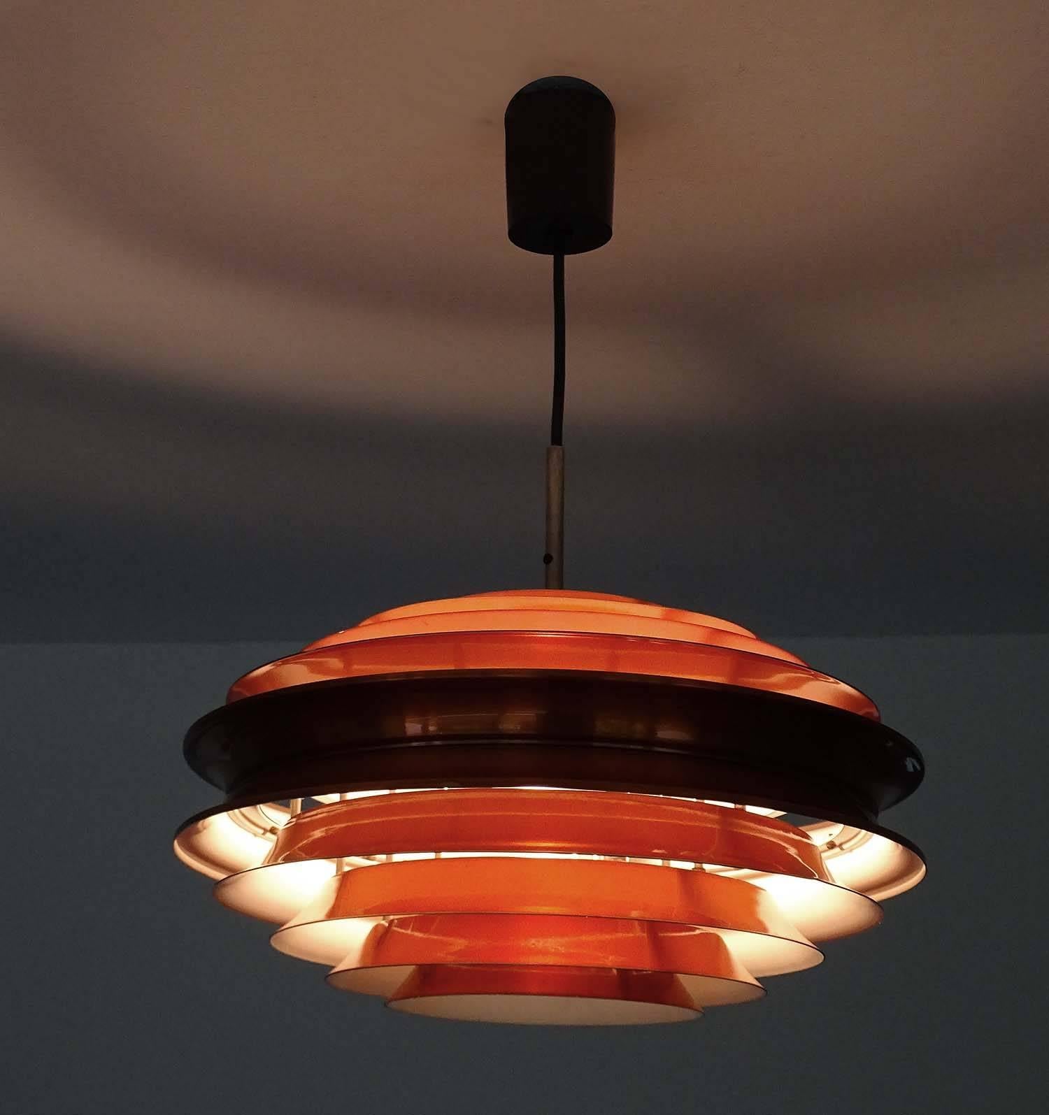 Danish Modern Carl Thore Chandelier Modernist Ceiling Pendant Lamp, 1960s 2