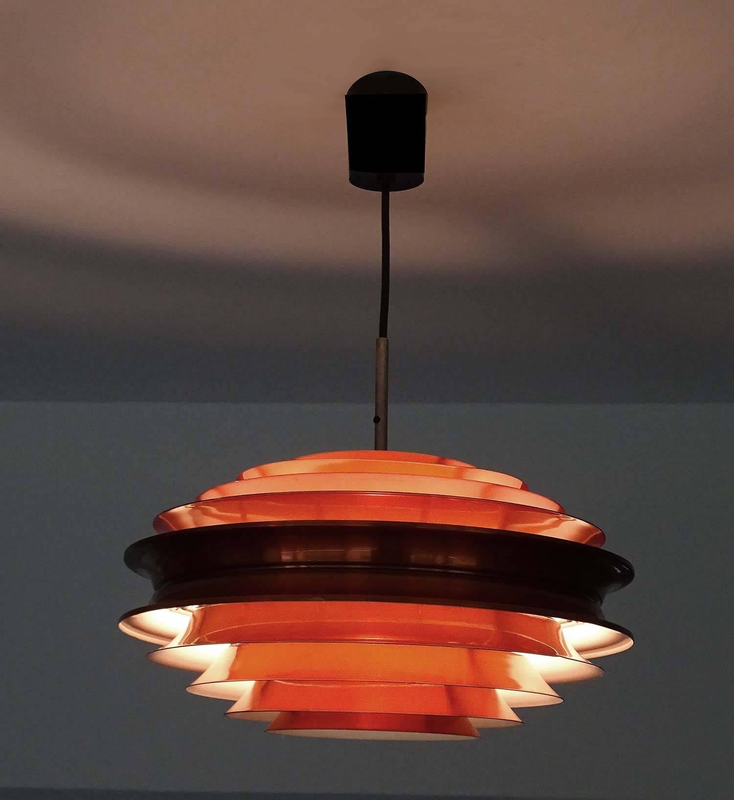 Mid-Century Modern Danish Modern Carl Thore Chandelier Modernist Ceiling Pendant Lamp, 1960s